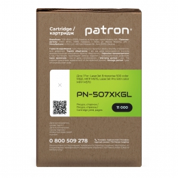 Картридж совместимый HP 507x (ce400x) черный green label Patron (pn-507xkgl) CT-HP-CE400X-B-PN-GL