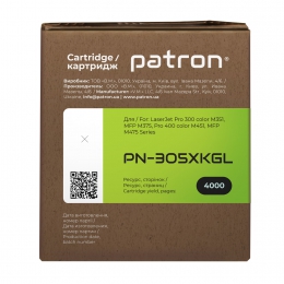Картридж сумісний HP 305x (ce410x) чорний green label Patron (pn-305xkgl) CT-HP-CE410X-B-PN-GL