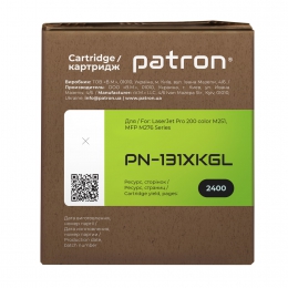 Картридж совместимый HP 131x (cf210x) green label, черный Patron (pn-131xkgl) CT-HP-CF210X-B-PN-GL