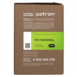 Картридж сумісний HP 501a (q6470a) green label, чорний Patron (pn-501akgl) CT-HP-Q6470A-B-PN-GL