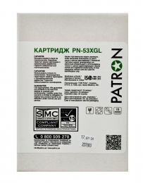 Картридж сумісний HP 53x (q7553x) green label Patron (pn-53xgl) CT-HP-Q7553X-PN-GL