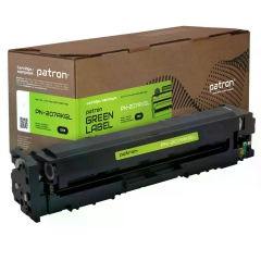 Картридж сумісний HP 207A (W2210A) Green Label, чорний Patron (PN-207AKGL) CT-HP-W2210A-B-PN-GL
