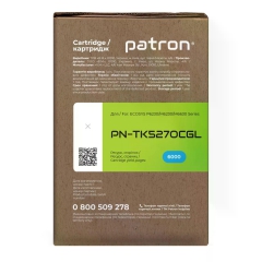 Тонер-картридж сумісний Kyocera Mita TK-5270C блакитний Green Label Patron (PN-TK5270CGL) CT-MITA-TK-5270CPNGL