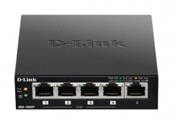 Коммутатор D-Link DES-1005P 5xFE (4x PoE, 1x Uplink, 60W)
