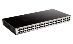 Комутатор D-Link DGS-1052 48xGE, 4xGE/SFP, Некерований