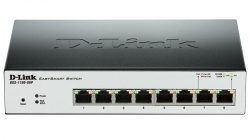 Комутатор D-Link DGS-1100-08P 8xGE PoE 64Вт, EasySmart