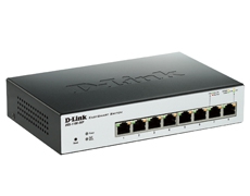 Коммутатор D-Link DGS-1100-08P 8xGE PoE 64Вт, EasySmart