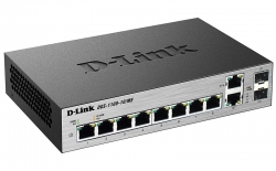 Коммутатор D-Link DGS-1100-10/ME 8x1GE, 2xSFP/1GE (combo) MetroEthernet Smart