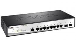 Коммутатор D-Link DGS-1210-10/ME 8xGE, 2xSFP