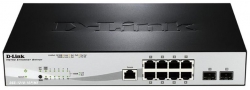 Коммутатор D-Link DGS-1210-10P/ME/A 8xGE PoE, 2xSFP, Metro Ethernet