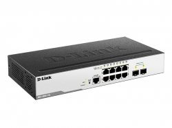 Комутатор D-Link DGS-3000-10L 8xGE, 2xSFP, L2