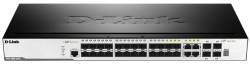 Коммутатор D-Link DGS-3000-28SC 20xSFP, 4xGE/SFP, 4xSFP+ L2