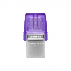 Накопичувач Kingston  256GB USB 3.2 Type-A + Type-C DT microDuo 3C R200MB/s DTDUO3CG3/256GB
