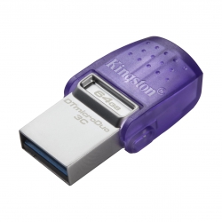 Накопичувач Kingston   64GB USB 3.2 Type-A + Type-C DT microDuo 3C R200MB/s DTDUO3CG3/64GB