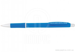 Ручка шариковая автомат. ECONOMIX BOLIDE 0,5 мм. Корпус черный/синий, пишет синим E10113