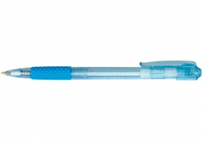 Ручка кулькова автомат. ECONOMIX BRILLANT 0,5 мм. Корпус ассорті, пише синім E10191-25