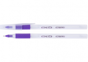 Ручка масляна ECONOMIX ICEBERG 0,7 мм, пише фіолетовим E10197-12