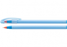 Ручка масляна Economix KISS 0,7 мм, пише синім E10249