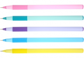 Ручка масляная ECONOMIX NICE 0,7 мм ассорти, пишет синим E10266