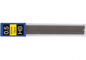 Стержні до механічного олівця ECONOMIX HB 0,5 мм (12 шт. в тубусі) E10801