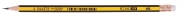 Олівець чорнографітний ECONOMIX НВ корпус чорно/жовтий, загострений з гумкою E11320