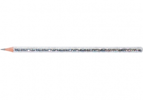 Олівець чорнографітний ECONOMIX DISCO HB корпус металік з блистками, загострений E11330