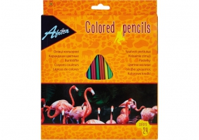 Карандаши цветные пластиковые "Africa", 24 цвета ECONOMIX E11527