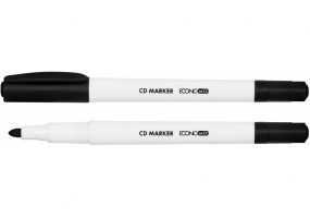 Маркер для CD ECONOMIX двосторонній 0,7-2 мм, чорний E11603-01