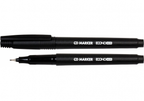 Маркер для CD ECONOMIX 0,7 мм, черный E11604-01