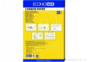 Папір копіювальний А4 Economix, 100 арк., синій E20501-02