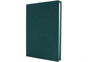 Дневник датированный, ТЕКСТИЛЬ, зеленый, А5 ECONOMIX E21634-04