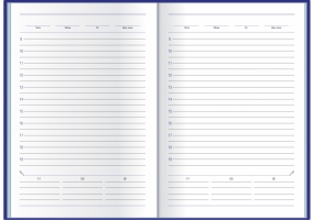 Щоденник недатований, GALLAXY, синій, А6 ECONOMIX E21723-02