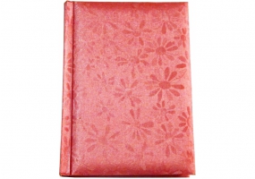 Дневник недатированный, А6, цветы, красный ECONOMIX E21748-03