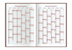 Дневник датированный, Spectrum, А5, бордовый, печатная обложка, ECONOMIX E21847
