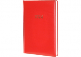 Дневник датированный, Spectrum, А5, красный, печатная обложка, ECONOMIX E21849