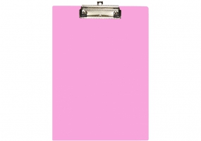 Планшет A4 з притиском та підвісом, пластик, рожевий ECONOMIX E30156-89