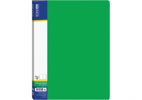 Папка А4 с 10 файлами Economix, зеленая E30601-04