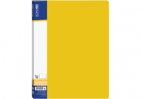 Папка А4 з 10 файлами Economix, жовта E30601-05