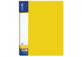 Папка пластиковая А4 на 30 файлов, желтая ECONOMIX E30603-05