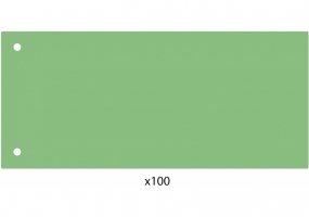 Роздільник аркушів 240*105мм Economix, пластик, зелений, 100 шт. E30811-04