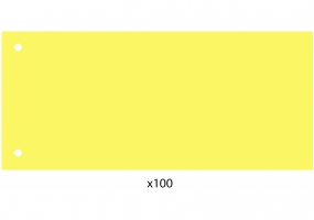 Роздільник аркушів 240*105мм Economix, пластик, жовтий, 100 шт. E30811-05