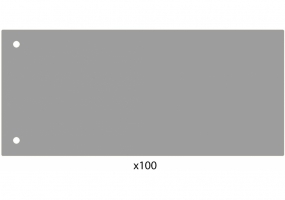 Разделитель листов 240*105мм Economix, пластик, серый, 100 шт. E30811-10