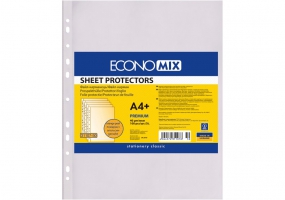Файл для документів А4+ Economix, 40 мкм, фактура "помаранч" (100 шт/уп) E31107-50
