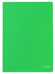 Папка-куточок А4 Economix, 180 мкм, фактура "глянець", зелена E31153-04