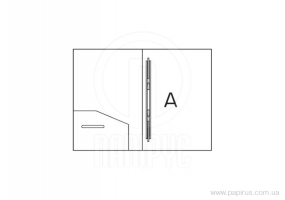 Папка-швидкозшивач А4 з пружинним механізмом Economix CLIP A, синя E31201-02