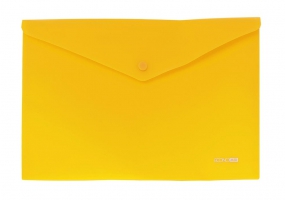 Папка-конверт А4 непрозора на кнопці Economix, 180 мкм, фактура "помаранч", асорті E31305-50
