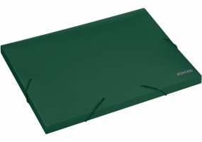 Папка-бокс пластиковая А4 на резинках Economix, 20 мм, фактура "бриллиант", зеленая E31401-04