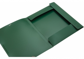 Папка-бокс пластиковая А4 на резинках Economix, 20 мм, фактура "бриллиант", зеленая E31401-04