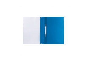 Папка-швидкозшивач А5 Economix з перфорацією, фактура "глянець", синя E31506-02