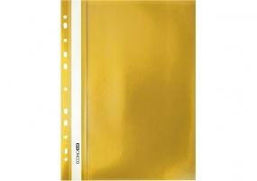 Папка-швидкозшивач А4 Economix з перфорацією, фактура "помаранч", жовта E31508-05